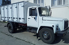 5-ти дверный изотермический хлебный фургон на 120 лотков на шасси автомобиля ГАЗ 3307 width=