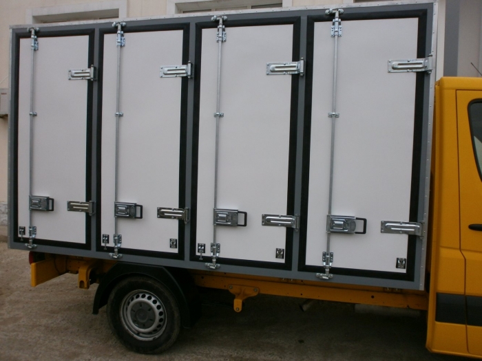 Insulated Bakery Delivery Van Box Body based on Mercedes Sprinter 313 light truck frame