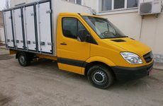 Warm body of the van for the transport of bread on the chassis of the vehicle Mercedes Sprinter 313
