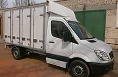  Warm body of the van for the transport of bread on the chassis of the vehicle Mercedes Sprinter 313