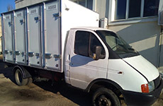 4-х дверный изотермический хлебный фургон на 120 лотков - изготовлен и смонтирован на шасси автомобиля ГАЗ 3302