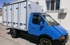 4-х дверный хлебный фургон вместимостью 120 лотков на шасси автомобиля ГАЗ 3302 (Газель)