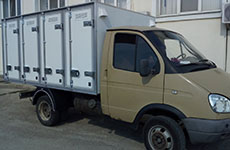 4-х дверный изотермический хлебный фургон на 84 лотка на шасси автомобиля ГАЗ 3302