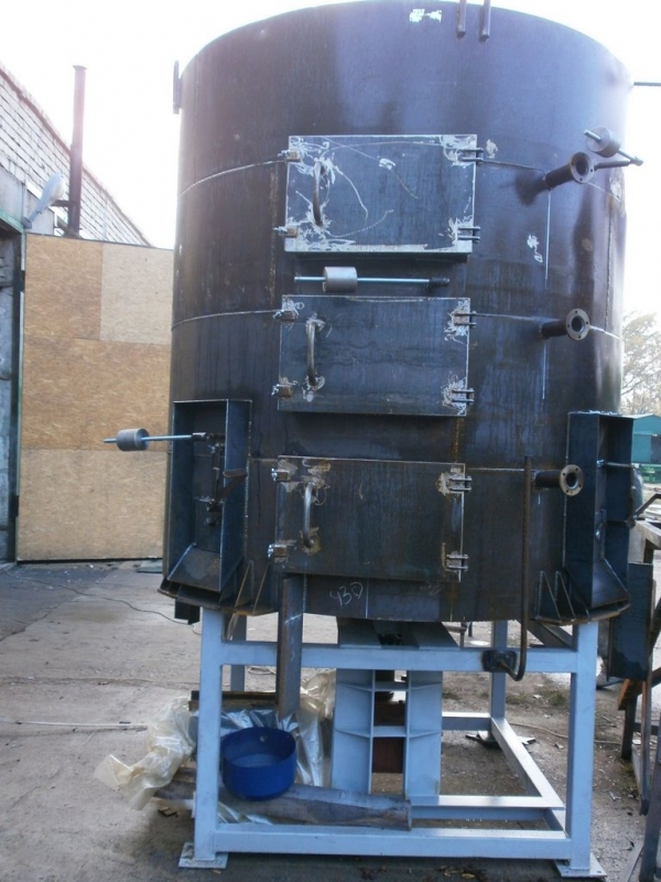 Four-pan oilseed roaster with capacity of 40 tpd