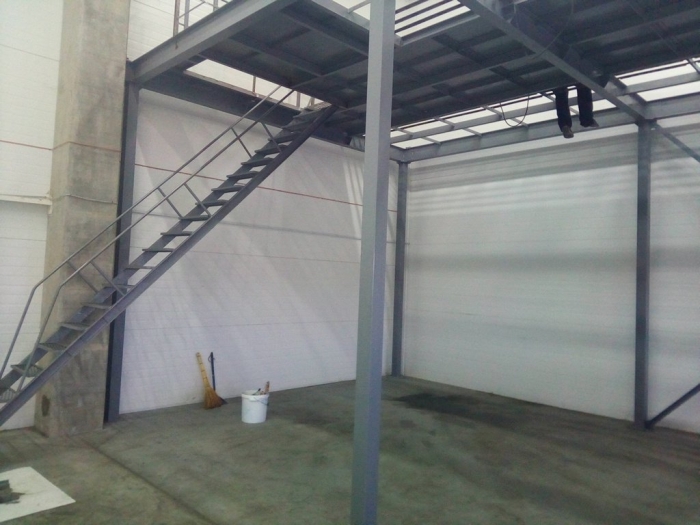 Add-2nd floor for installation of the racks